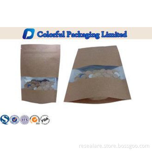 Recycle Laminated stand up zipper pouch bags for frozen foo